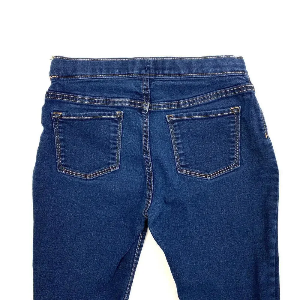 Old Navy Pull On Skinny Girls size XL 14 Dark Wash‎ Blue Denim jeans